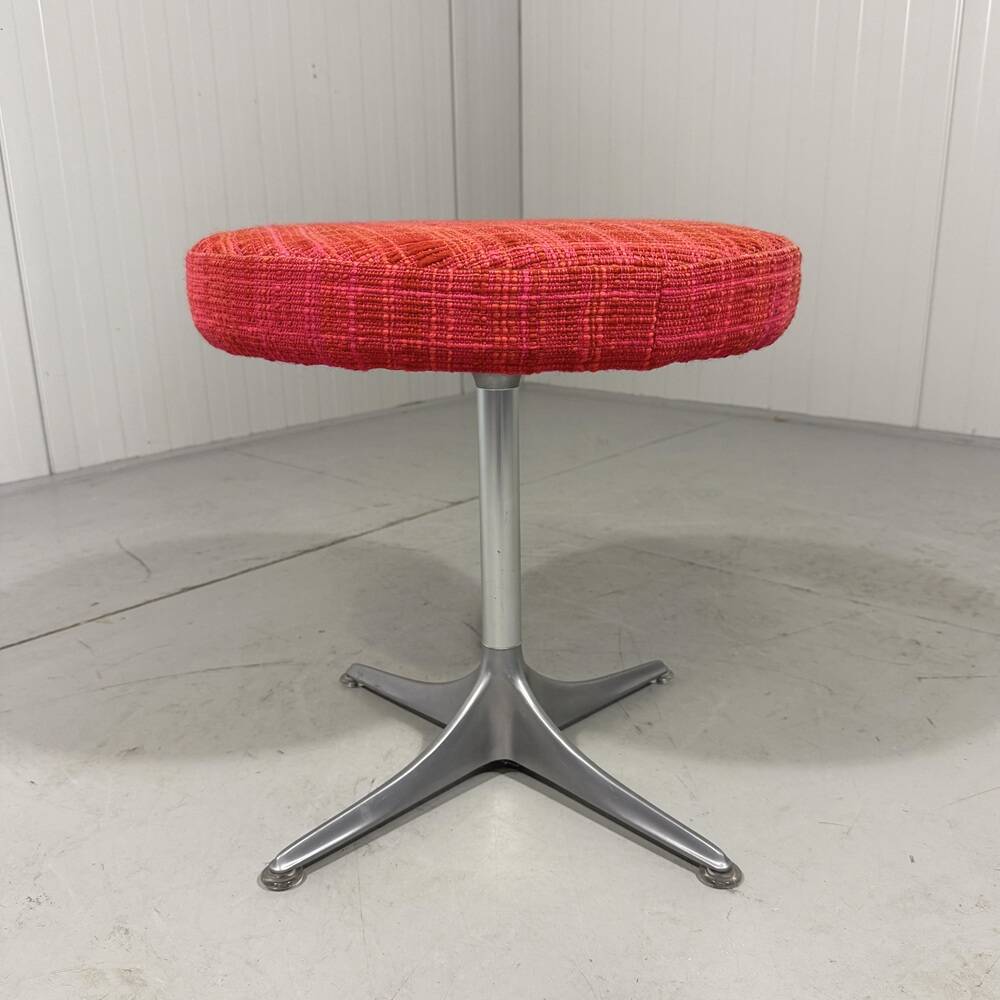 aluminium stool hocker by COR Germnany 1970,s