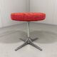 aluminium stool hocker by COR Germnany 1970,s