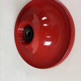 Castiglioni red metal "Light Ball" wall or ceiling lamp for Flos, Italy 1970s