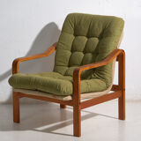 Vintage olive green armchair (c.1950) #80