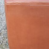 Pair of armchairs and De Sede sofa in cognac leather from the 70s/80s