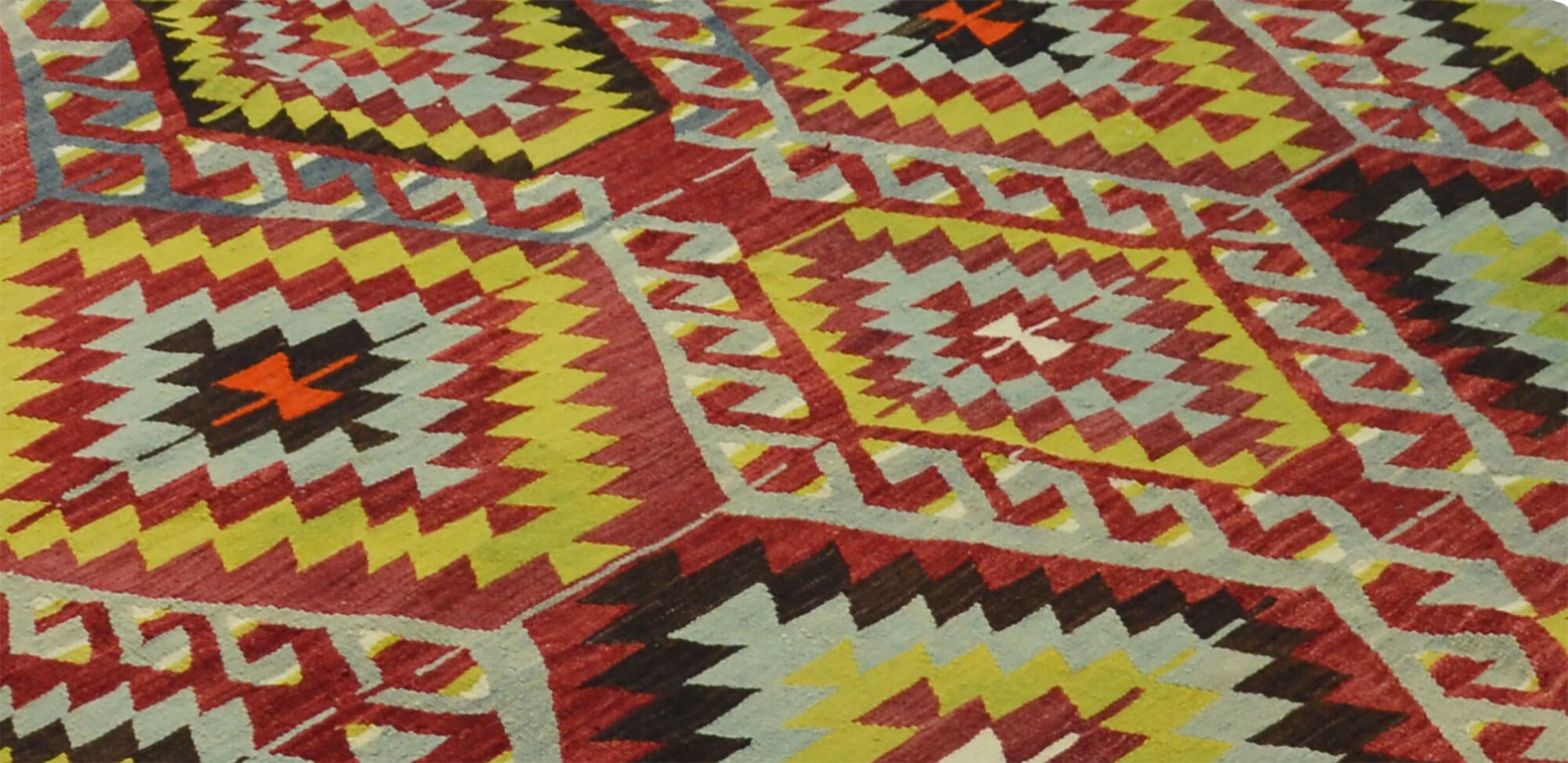Anatolian handmade kilim rug 330 cm x 174 cm