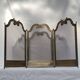 Vintage brass fireplace screen dimension: height -54cm- width -94cm-