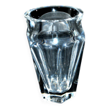 Vase baccarat nelly in crystal cut with flat ribs harcourt 12.5cm