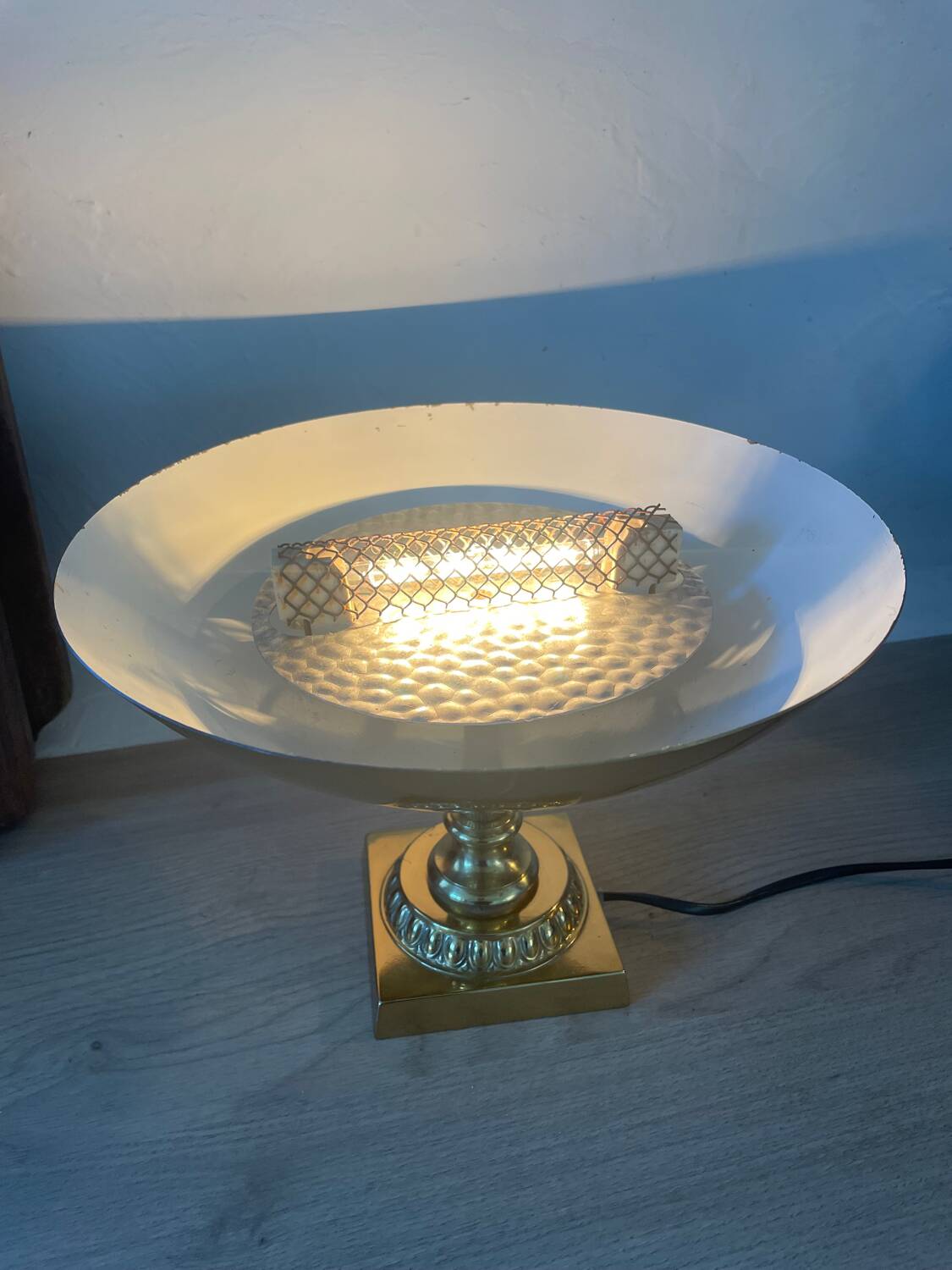 Relux Milano brass lamp with dimmer