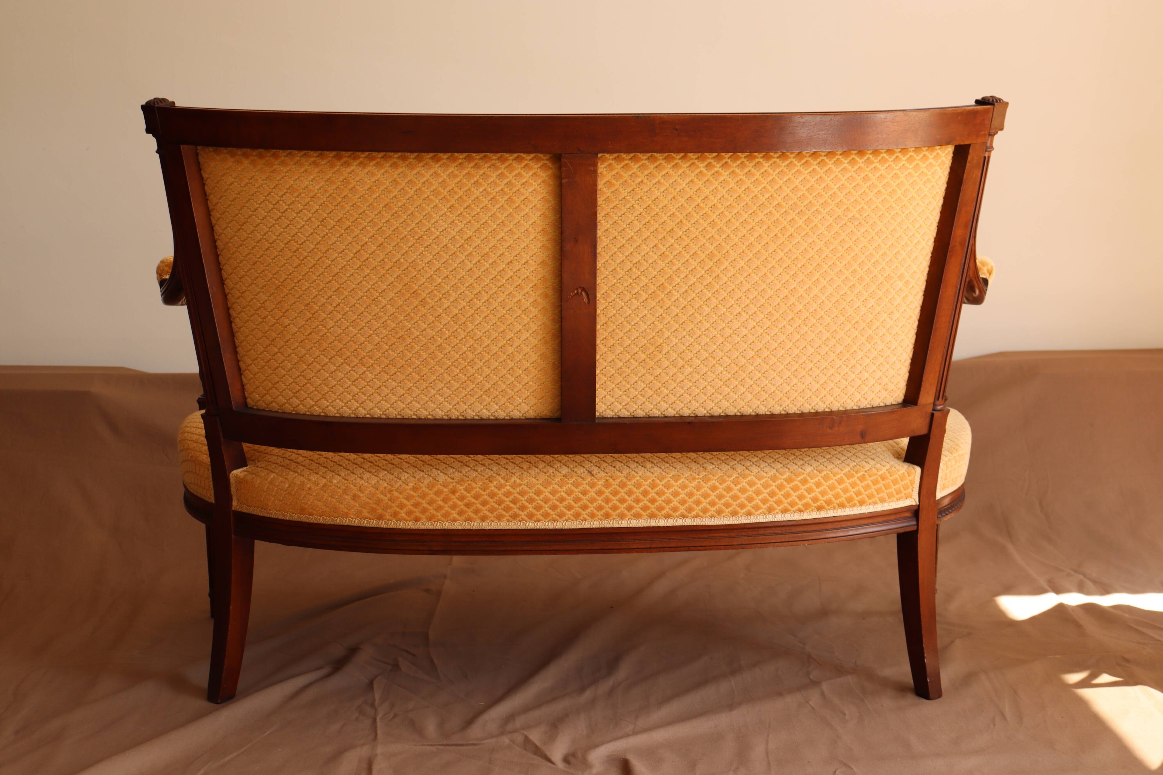 Louis XVI 2-seater bench