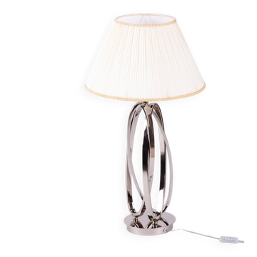 Lampe de table Art Déco en métal chromé par Mauro Ferretti, Italie, années 1920