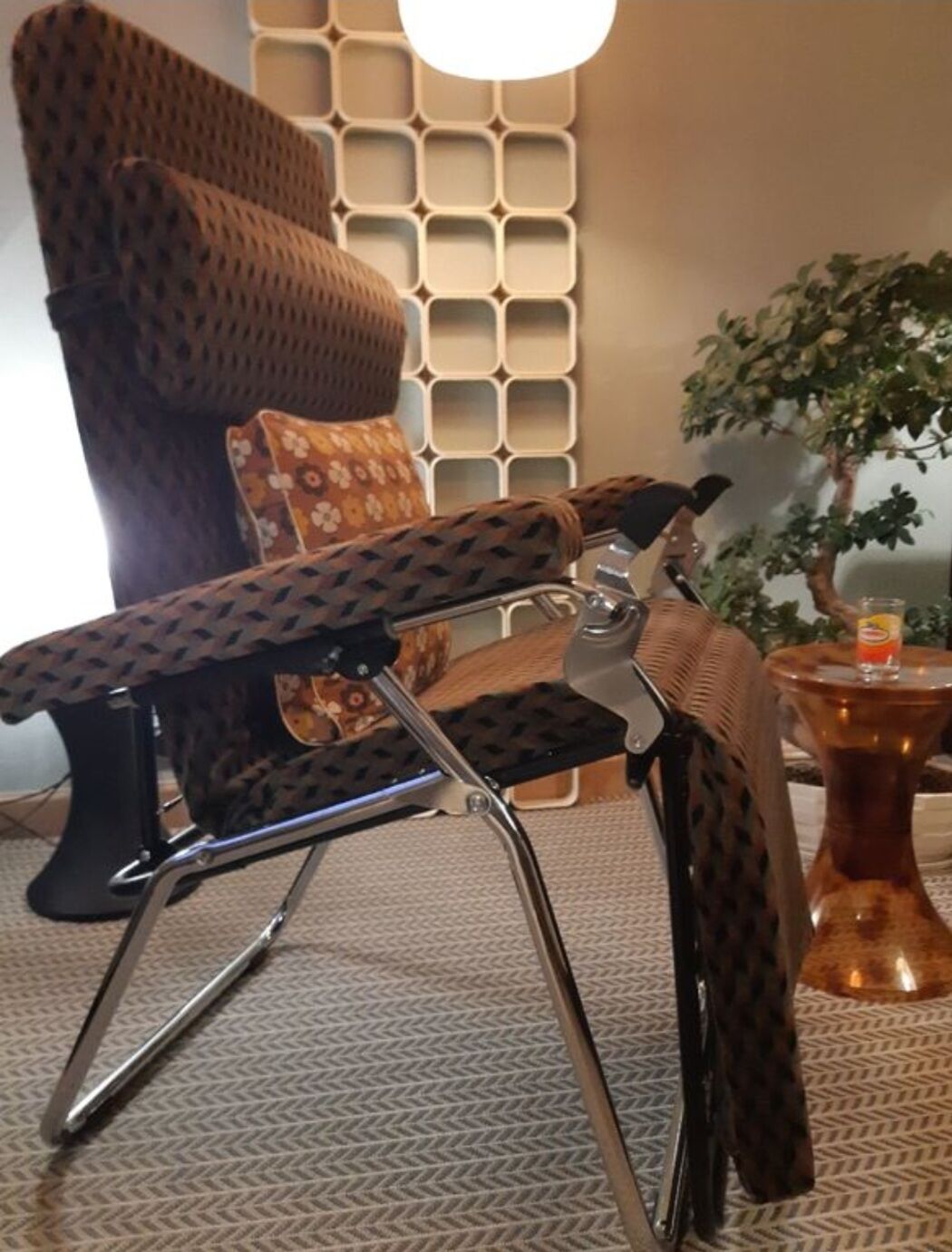 Transat relax chaise longue lafuma vintage 1970-80