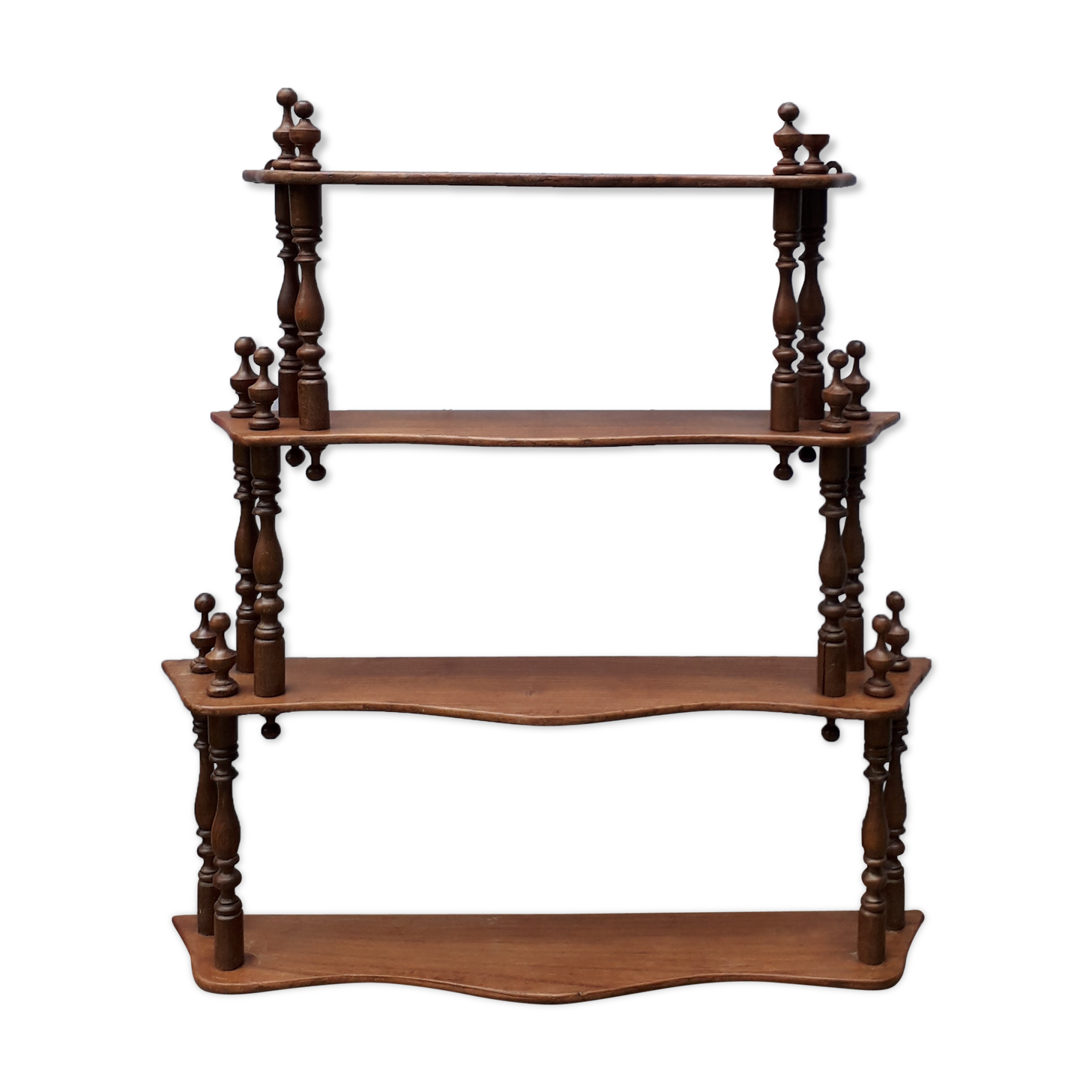 Wooden shelf turned late XIX