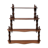 Wooden shelf turned late XIX