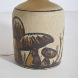 Rare Danish ceramic lamp designed by Bente Jessen, 1970s