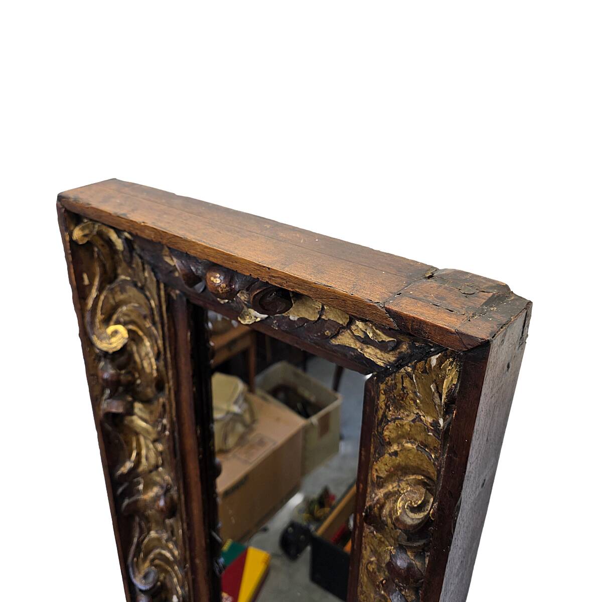 Antique Italian Baroque Mirror, 1st half 1700s
