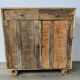 Two-door buffet with two drawers in antique wood.
