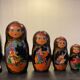 Series of 10 old Russian Matryoshka dolls