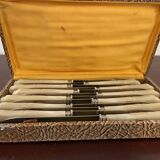 Set of 12 vintage knives and case