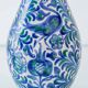 Fajalauza Ceramic Table Lamp with Hand-Woven Lampshade, Granada, Spain