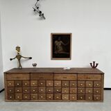 Old trade furniture with oak drawers XL format