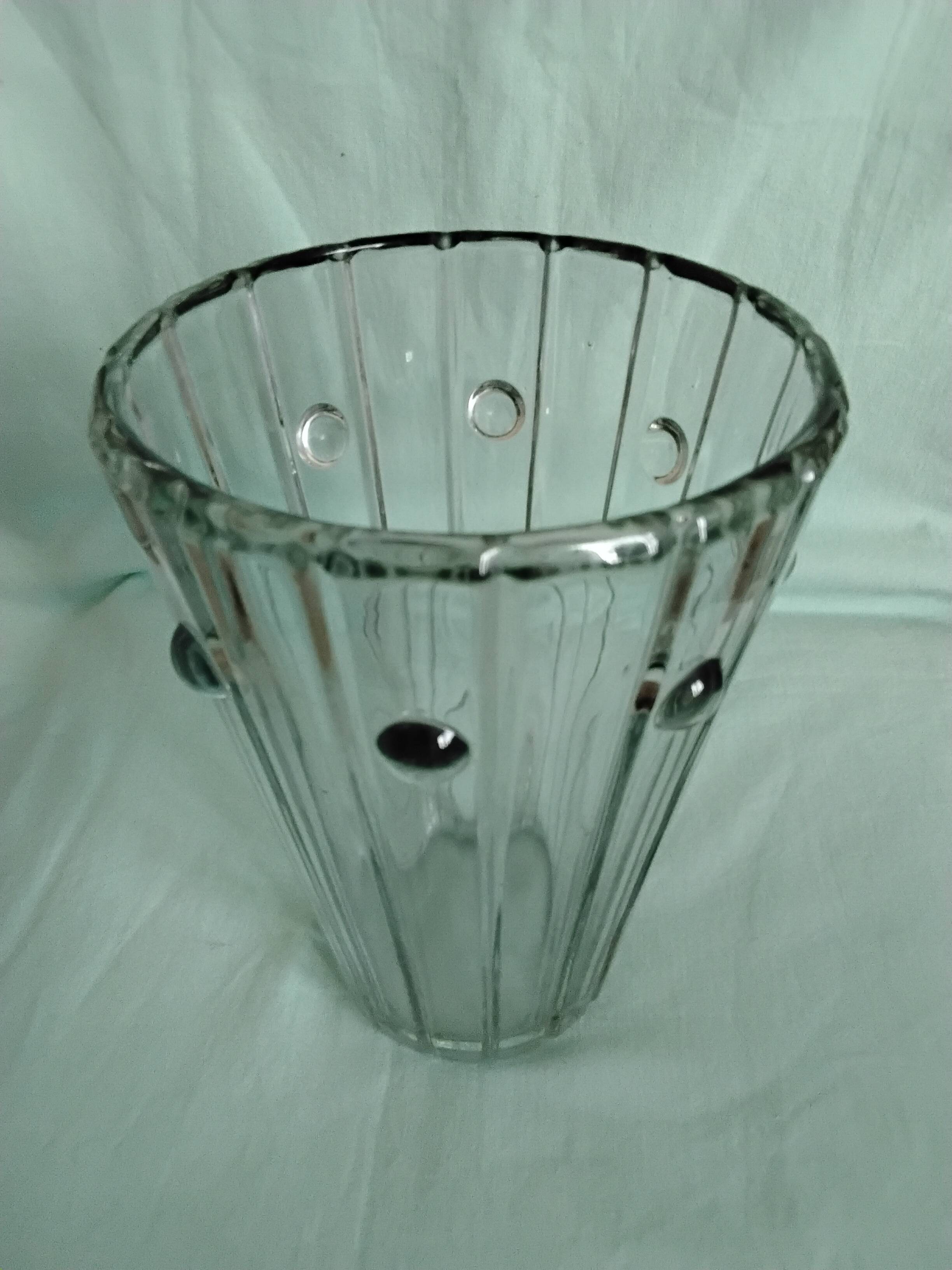 Art Deco glass vase