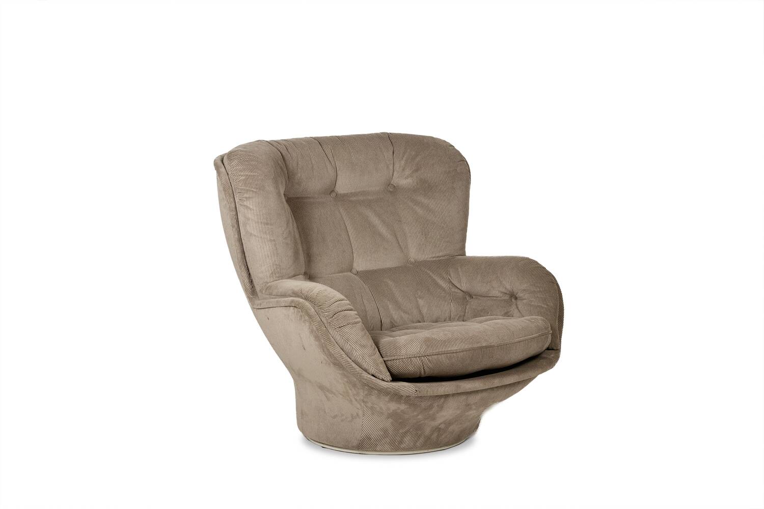 "Karaté" armchair in velvet by Michel Cadestin for Airborne, circa 1970.