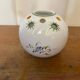 Antique flower vase moustiers white ceramic painted vintage