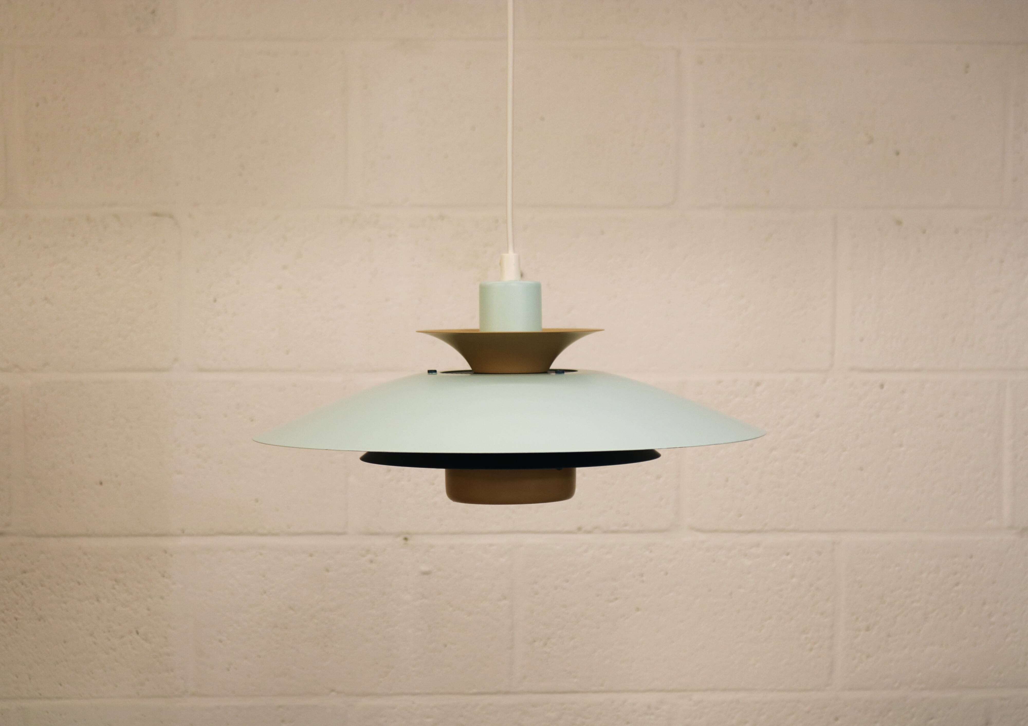 Vintage Jeka Metaltryk Volga Lamp: Fully restored - Danish Modern Design