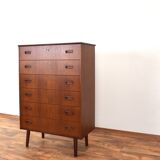 Mid-Century Danish Teak Chest of Drawers, 1960s.