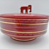 Elephant red ceramic box