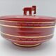 Elephant red ceramic box