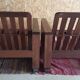 Paire de fauteuils modernistes palissandre de Rio à crémaillère