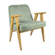 Armchair 366 designed by J. Chierowski in light green