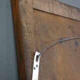 Patinated golden fireplace mirror eighteenth century 123 x 91.5 cm