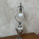 Lampe en métal argenté