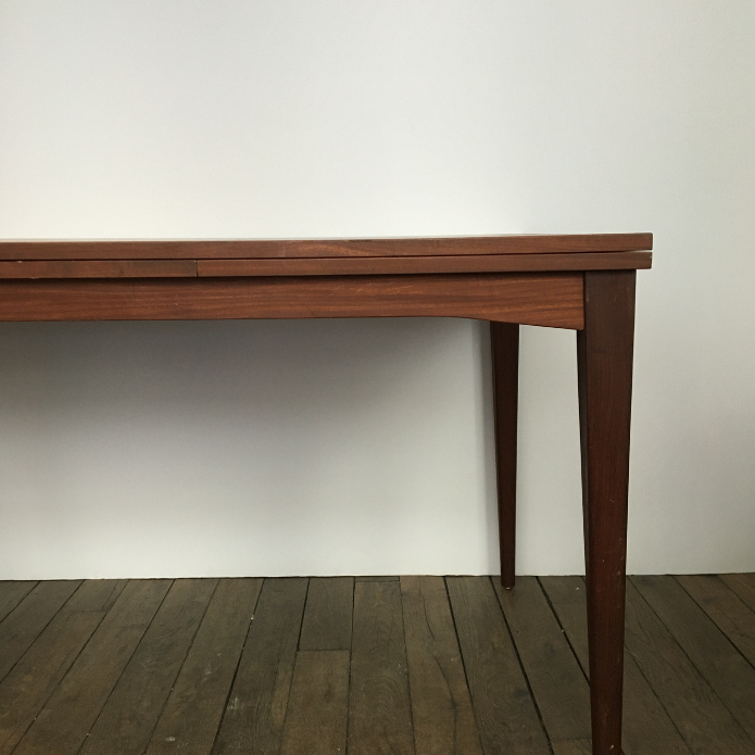 Teak dining table with extensions