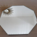 Set of 2 bevelled octagonal mirrors 50/60s