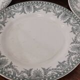 Set of 4 flat plates Terre de Fer Moulin des loups and WILBUR hamages
