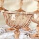 Set of 9 pink champagne coupe fruit coupe Rosaline Luminarc glasses
