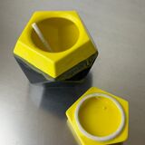 German 1970s geometric cigarette box in ceramic