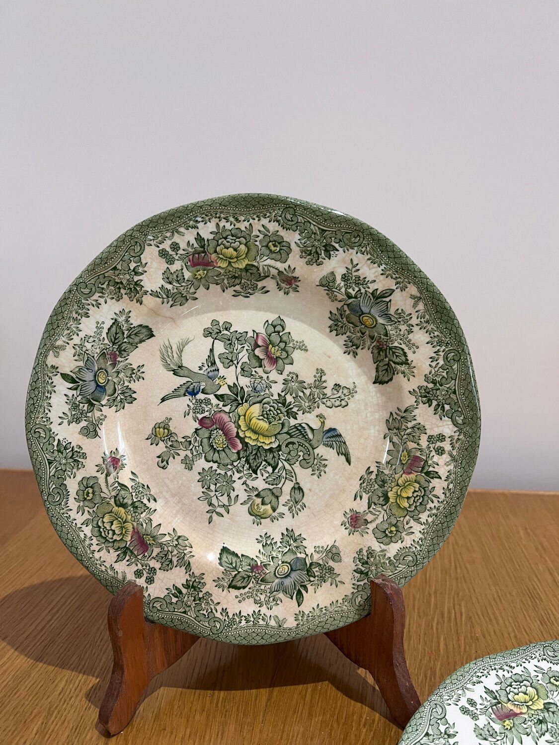 5 dessert plates enough oriental phesants