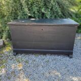Black wooden chest