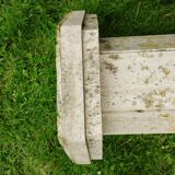 Garden saddle column in old marble
