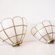 Pair of vintage mother-of-pearl shell shaped sconces