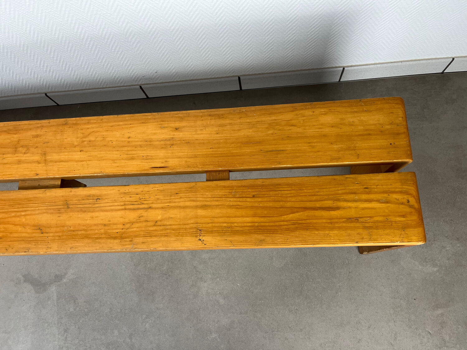 Charlotte Perriand bench for Les Arcs