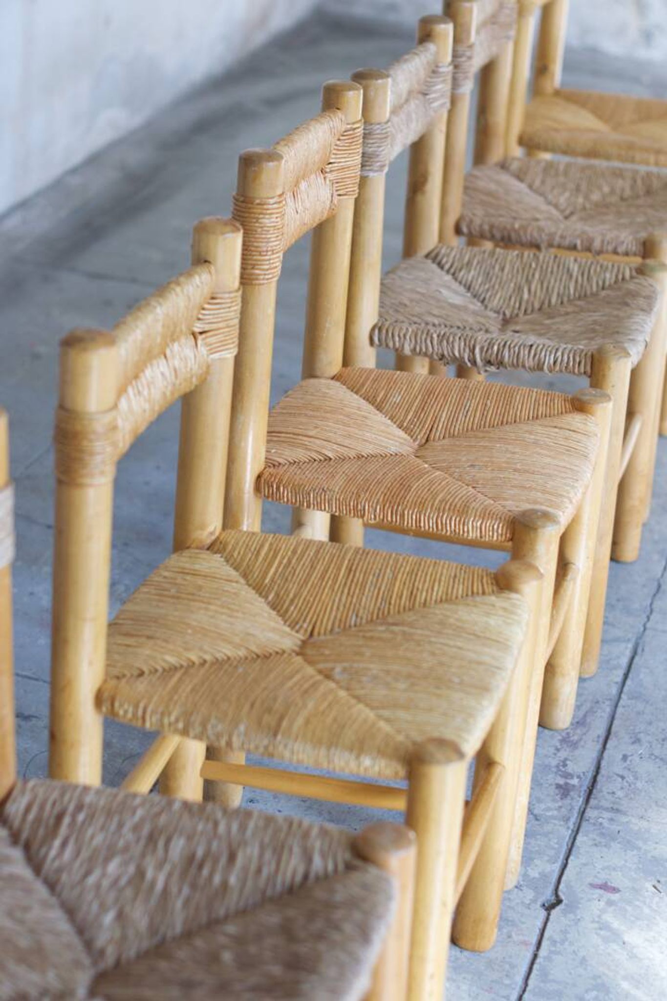 Chaises de salle à manger style Perriand