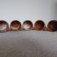 5 70s stoneware cups