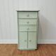 Vintage rattan and solid wood ragpicker