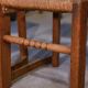 Ensemble de 5 chaises en chêne et jonc dans le goût de Charles Dudouyt 1950’s