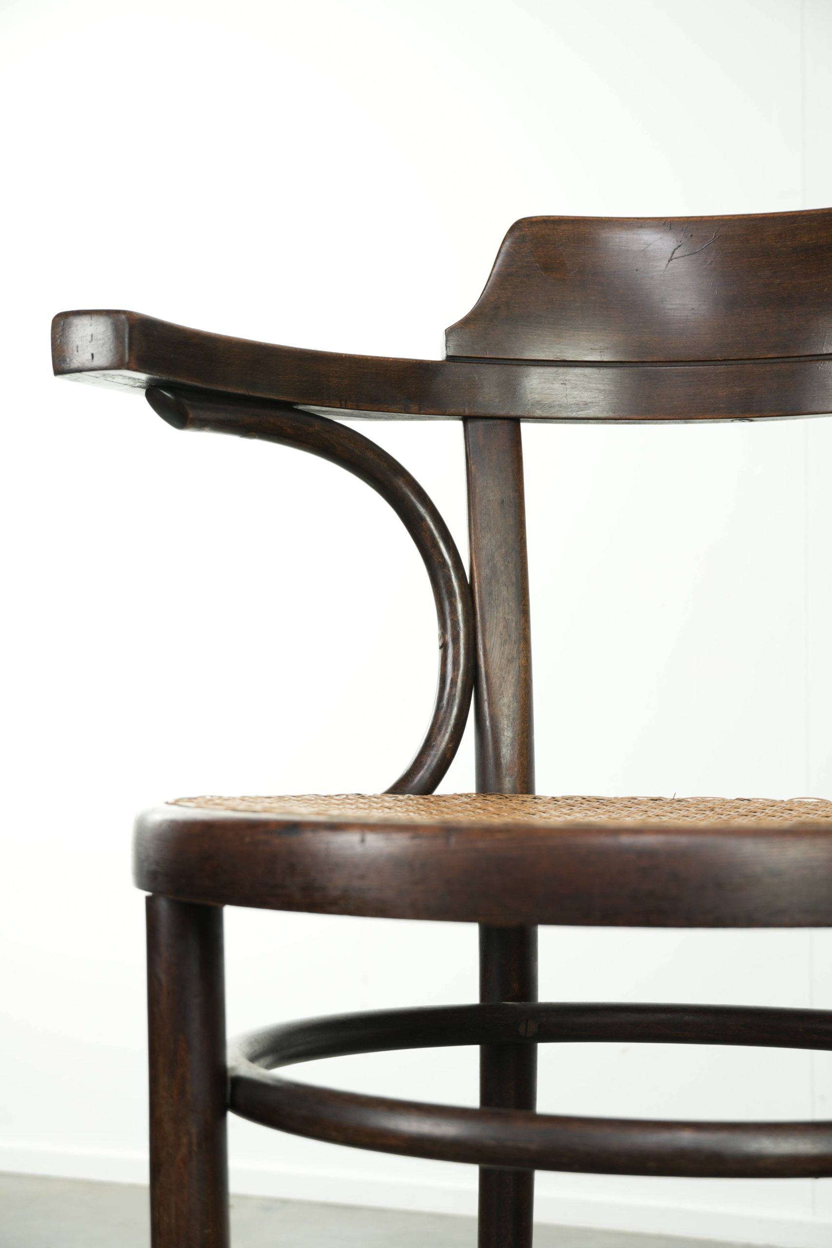 Original Cosmos vintage webbing chair in Thonet style from the 20th century