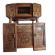 Buffet Art Déco – Noyer, placage de ronce et marbre – Vers 1930