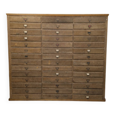 Grand meuble de métier à tiroirs – ancien meuble d’atelier / quincaillerie / N°2