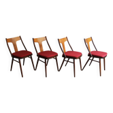 Chaises de salle à manger de style scandinave par Mier Topolcany, années 1960
